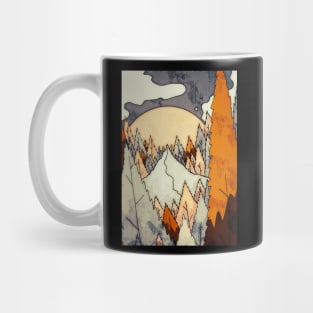 The lone forest peak Mug